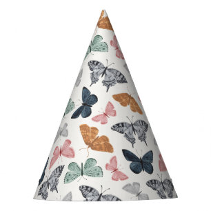 Boho vlinder betoverde tuin verjaardag feesthoedjes