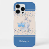 Boho Vlinder & Botanisch iPhone Hoesje (Achterkant)