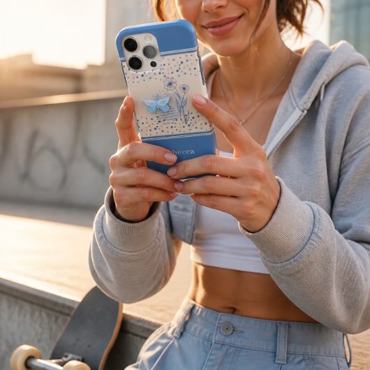 Boho Vlinder & Botanisch iPhone Hoesje