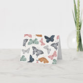 Boho Vlinder Dank je wel kaart Verjaardag of Baby (Achterkant)