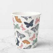 Boho Vlinder Feest Taartservies Beker (Voorkant)