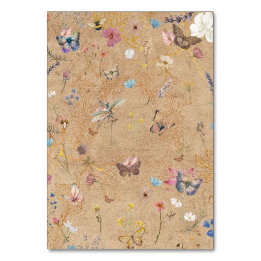  Boho vlinder tuin bruiloft Kaart (Achterkant)