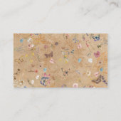  Boho vlinder tuin bruiloft Plaatskaartje (Achterkant)