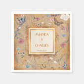  Boho vlinder tuin bruiloft Servet (Voorkant)