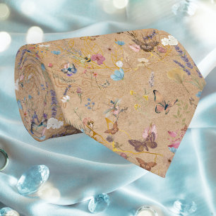 Boho vlinder tuin bruiloft stropdas