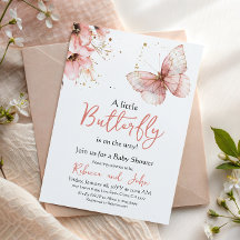 Boho Vlinder Wilde Bloem Meisje Baby Borrel