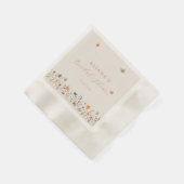 Boho Vlinder Wilde Bloemen Bruidsfeestje Servet (Hoek)