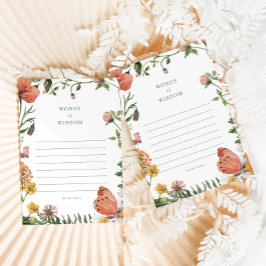 Boho Vlinder Woorden van Wijsheid Baby Advies Kaar