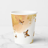 Boho vlinders Baby shower papieren bekers (Voorkant)