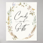 Boho Vlinders Kaarten en Cadeaus Poster (Voorkant)