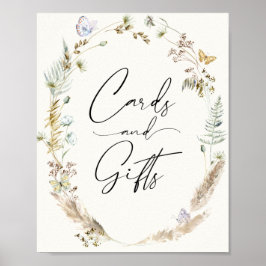  Boho Vlinders Kaarten en Cadeaus Poster