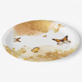 Boho vlinders Verjaardagspapier Borden Papieren Bordje (Gekanteld)