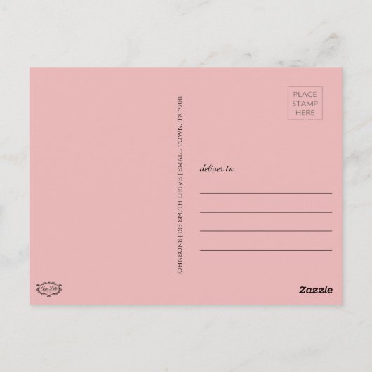 Boho Voeg je foto's Afstuderen Briefkaart (Achterkant)