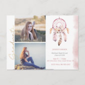 Boho Voeg Jouw Foto's Toe Afstuderen Briefkaart (Voorkant)