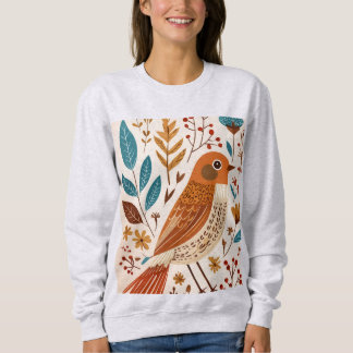 Boho Vogel Bloem Natuur T-Shirt