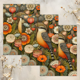 BOHO VOGEL WHIMISCHE DECOUPAGE VLOEIPAPIER TISSUEPAPIER