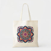 Boho Volkskunst Bloem Tote Bag (Voorkant)