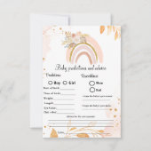 Boho voorspellingen & advies baby shower spel Kaar Kaart (Voorkant)