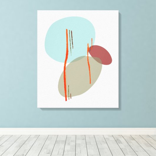 Boho Vormen Canvas Afdruk (Insitu (Houten vloer))