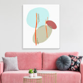 Boho Vormen Canvas Afdruk (Insitu (Woonkamer))