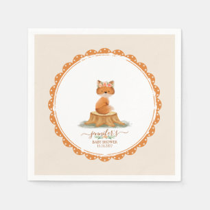 Boho Vos Baby Shower Waterverf Servet