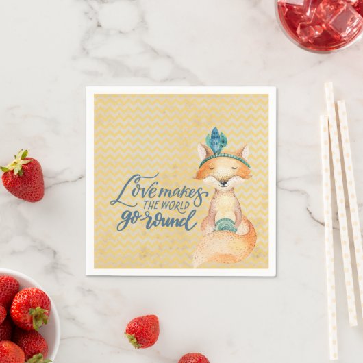 Boho Vos Liefdescitaat Servet (Insitu)