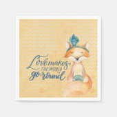 Boho Vos Liefdescitaat Servet (Voorkant)