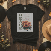 Boho Vrede & Liefde Bloem - Retro 70s Groovy T-shirt
