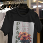 Boho Vrede & Liefde Bloem - Retro 70s Groovy T-shirt