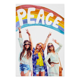 Boho Vredes Regenboog Poster