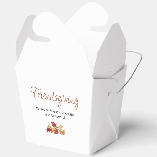 Boho Vrienden geven moderne Thanksgiving restjes Bedankdoosjes (Open)