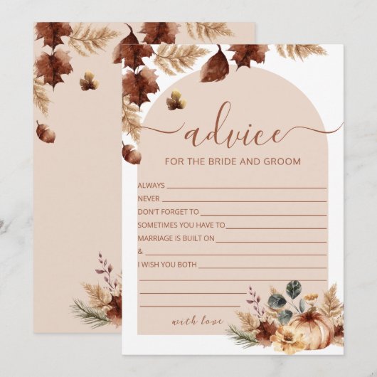 Boho Vrijgezellenfeest advies Kaarten Terracotta F (Voorkant / Achterkant)