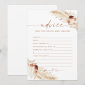 Boho Vrijgezellenfeest advies Kaarten, Terracotta  Kaart (Voorkant / Achterkant)