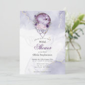 Boho Vrijgezellenfeest Amethyst Maroon Full Moon Kaart (Staand voorkant)