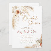 Boho Vrijgezellenfeest Boho Pampas Grass Vrijgezel Kaart (Voorkant / Achterkant)