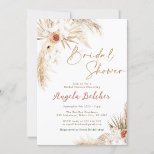 Boho Vrijgezellenfeest Boho Pampas Grass Vrijgezel Kaart