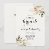 Boho Vrijgezellenfeest Brunch Uitnodiging (Voorkant / Achterkant)