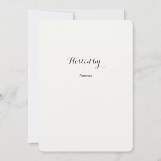 Boho Vrijgezellenfeest Brunch Uitnodiging (Achterkant)