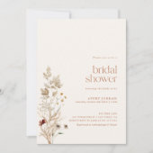 Boho Vrijgezellenfeest Invite | Modern Floral Brid Kaart (Voorkant)