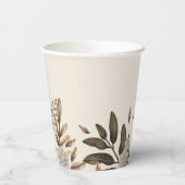 Boho Vrijgezellenfeest Paper Cups Papieren Bekers (Achterkant)