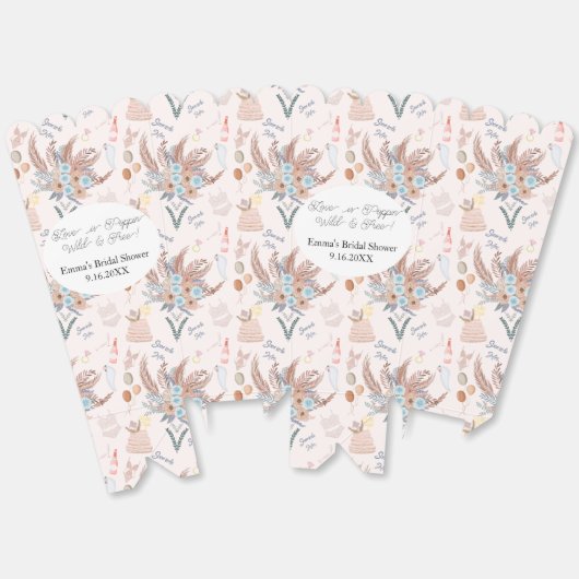 Boho Vrijgezellenfeest Pattern Vrijgezellenfeest Bedankdoosjes (Ongevouwen)