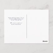 Boho vrijgezellenfeest rode roos bloemenuitnodigin briefkaart (Achterkant)