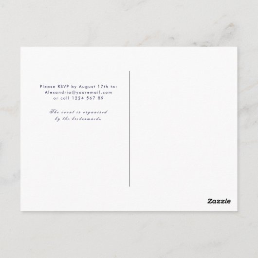 Boho vrijgezellenfeest rode roos bloemenuitnodigin briefkaart (Achterkant)