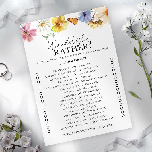 Boho Vrijgezellenfeest wil dat ze liever spelkaart Kaart