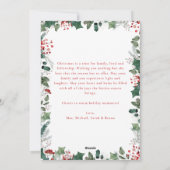 Boho Vrolijk Kerstfeest Fotoboog Feestdagenkaart (Achterkant)