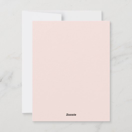 Boho Vrolijk Kerstfeest in Blush Feestdagenkaart (Achterkant)