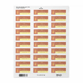 Boho Vrolijk Kerstfeest vrolijk kleurenblok Etiket (Full Sheet)