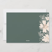 Boho Vrolijk Kerstgroen Feestdagenkaart (Achterkant)