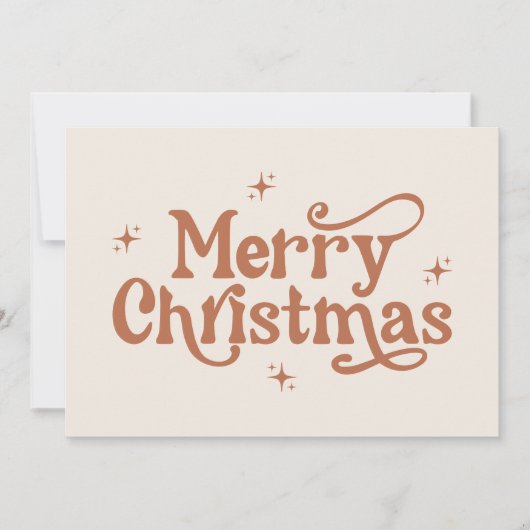 Boho Vrolijk Kerstvakantie Kaart (Voorkant)