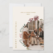 Boho Vrolijke Kerstmis Collage Kaart (Voorkant)